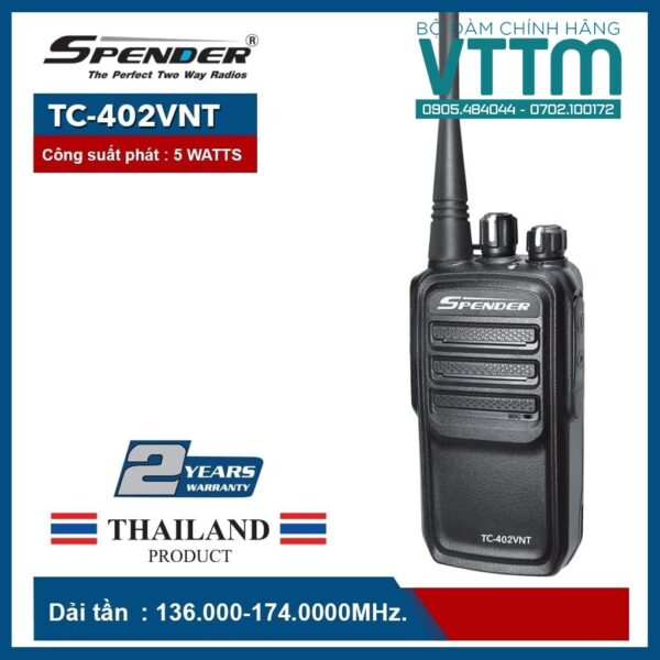 Máy bộ đàm Spender TC-402VNT chính hãng, giá tốt Maistel