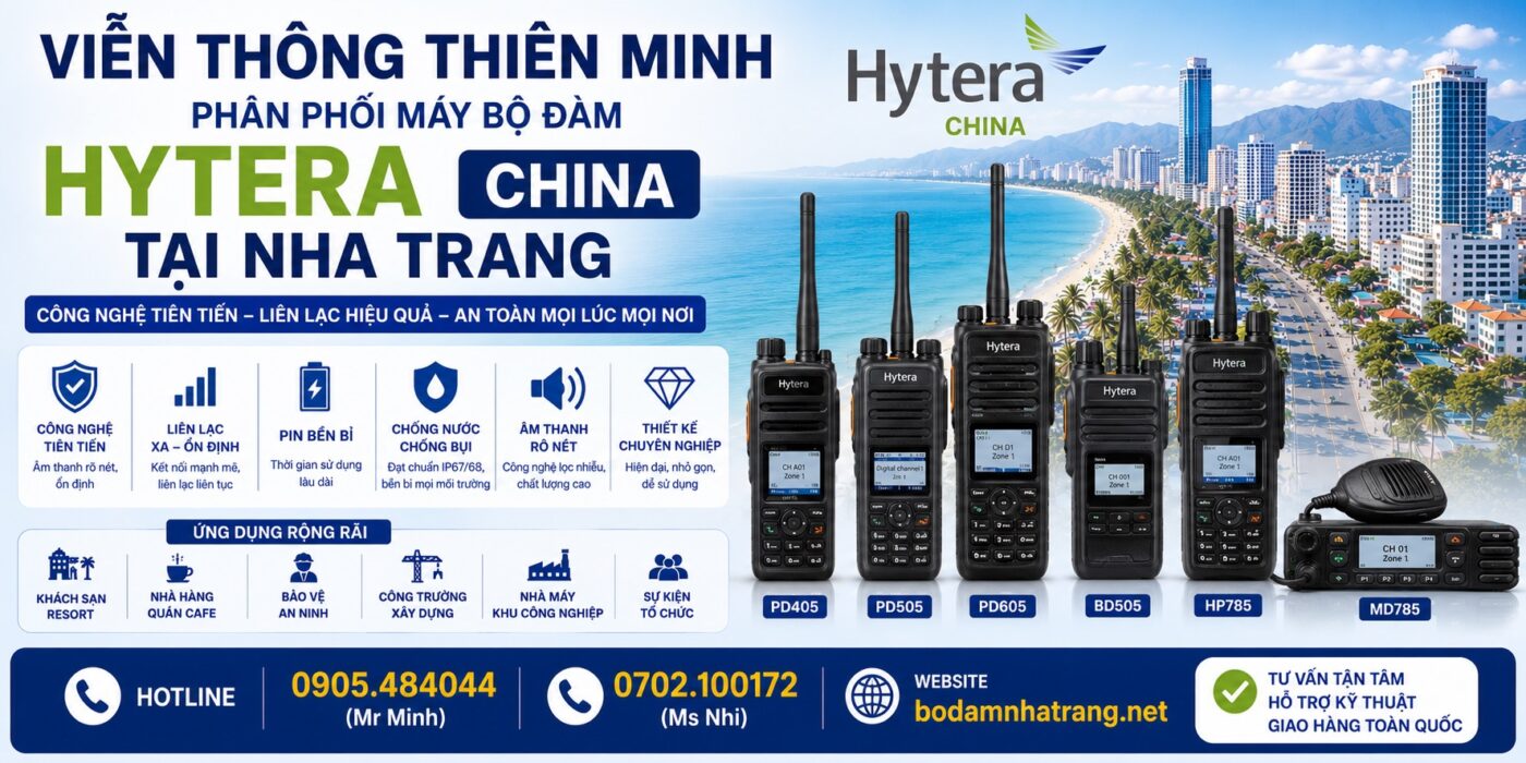 máy bộ đàm HYTERA tại Nha Trang