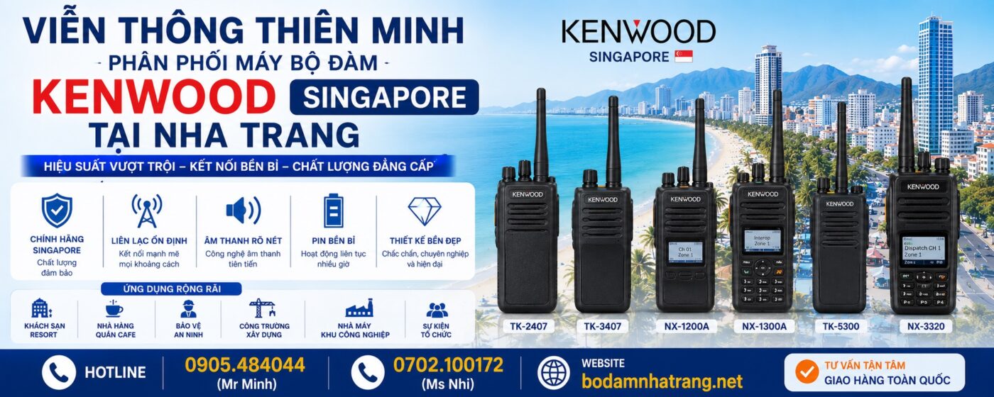 máy bộ đàm kenwood tại Nha Trang