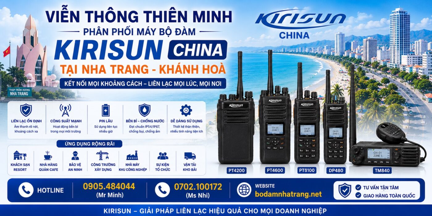 máy bộ đàm kirisun tại Nha Trang