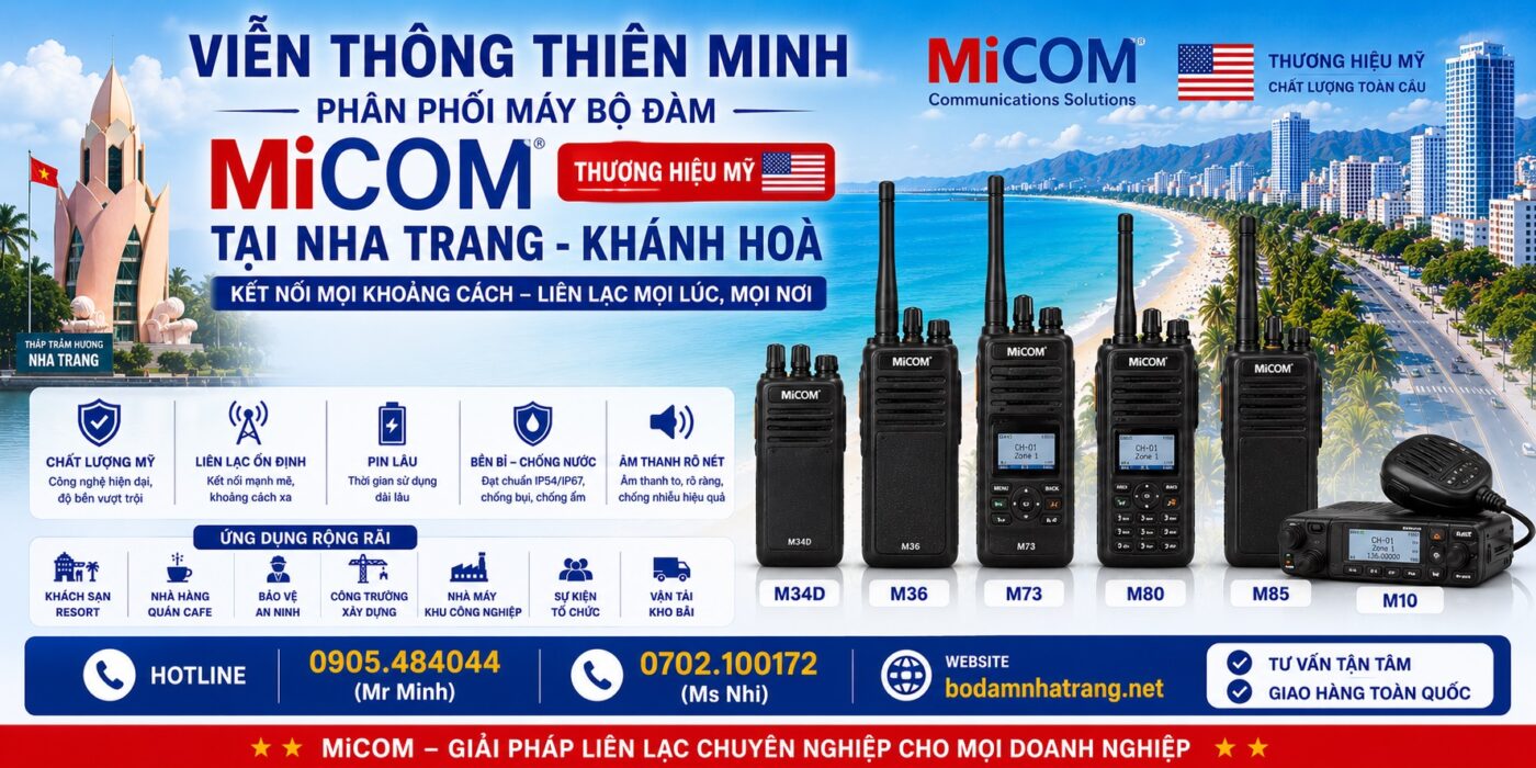 máy bộ đàm micom tại Nha Trang