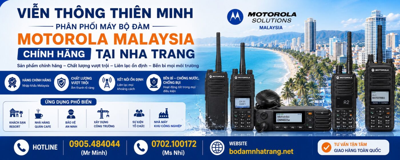 máy bộ đàm motorola tại Nha Trang